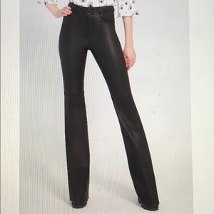 Alice + Olivia Brent high waisted leather pant